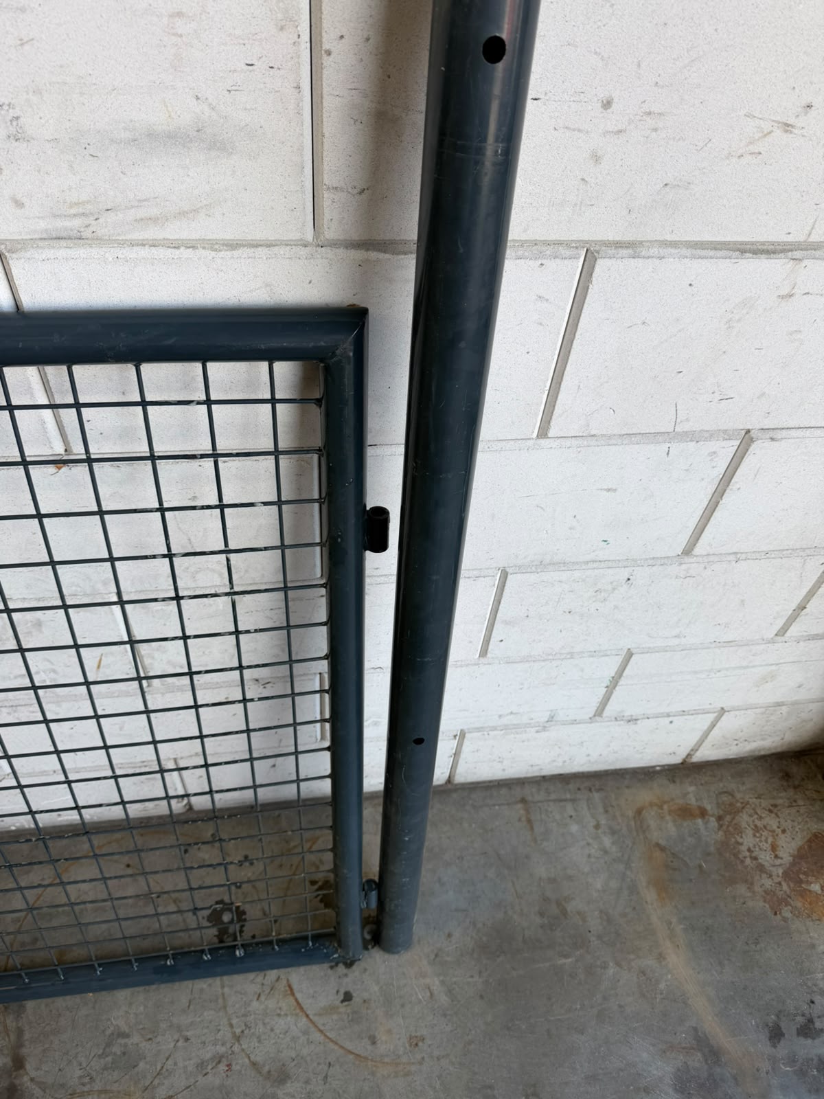 Dubbele tuinpoort 300 × 100 cm – RAL7016 antraciet – 2e keus