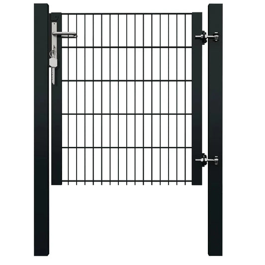 Klassieke tuinpoort, verkrijgbaar in verschillende hoogtes, 120 cm breed, in groen (RAL 6005) en antraciet (RAL 7016)