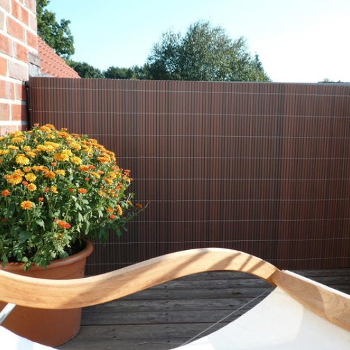Videx PVC balkonscherm walnoot – 90 x 300 cm