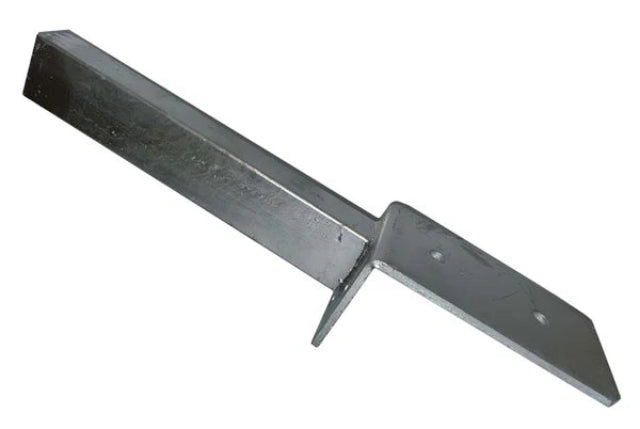 Paalvoet-hoek / L-vormige voetplaat voor paal 60x40 mm – 10x10 cm voetplaat, 30 cm hoogte
